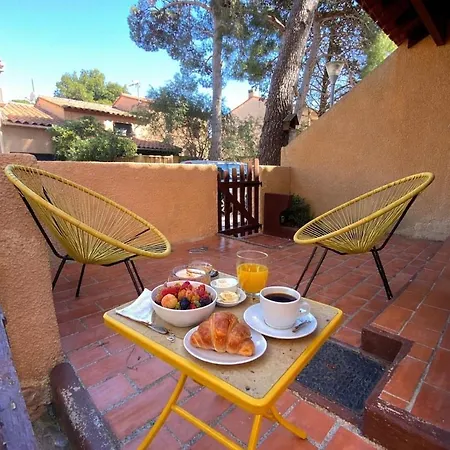 Le Nichoir La Franqui 4 People Air Conditioning Appartement *